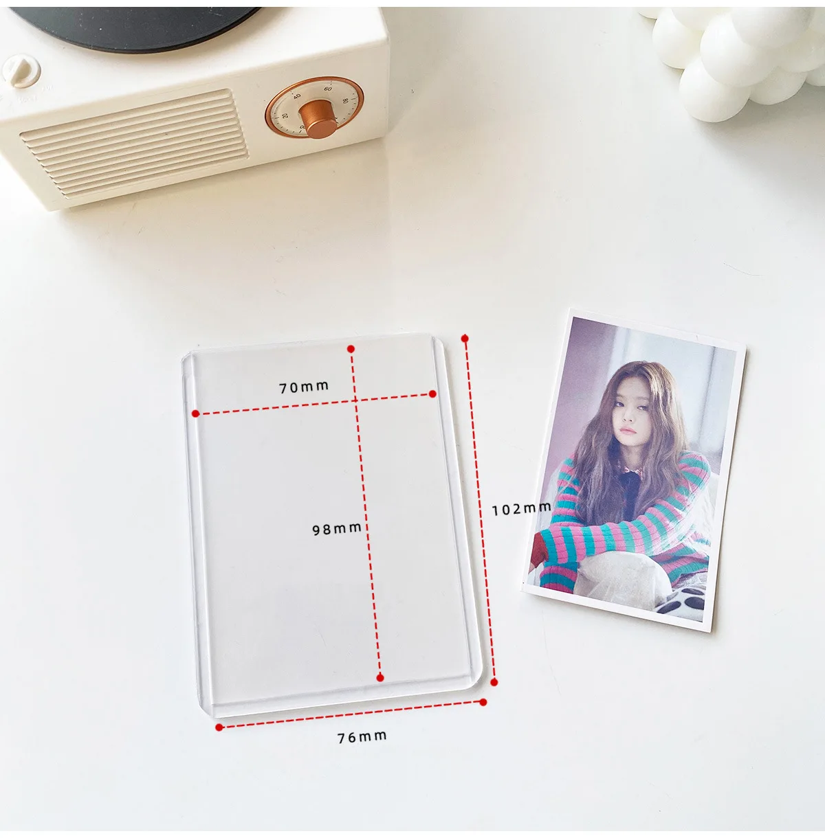 20 шт./лот Kpop защитная плёнка для фотокарточек сделай сам Idol фото рукава держатель