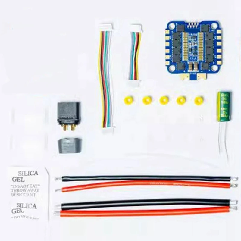 Для BAYCKRC FPV ESC AM32 55A 3-6S 4IN1 для RC Гоночный дрон фристайла Квадрокоптер Запчасти дрона