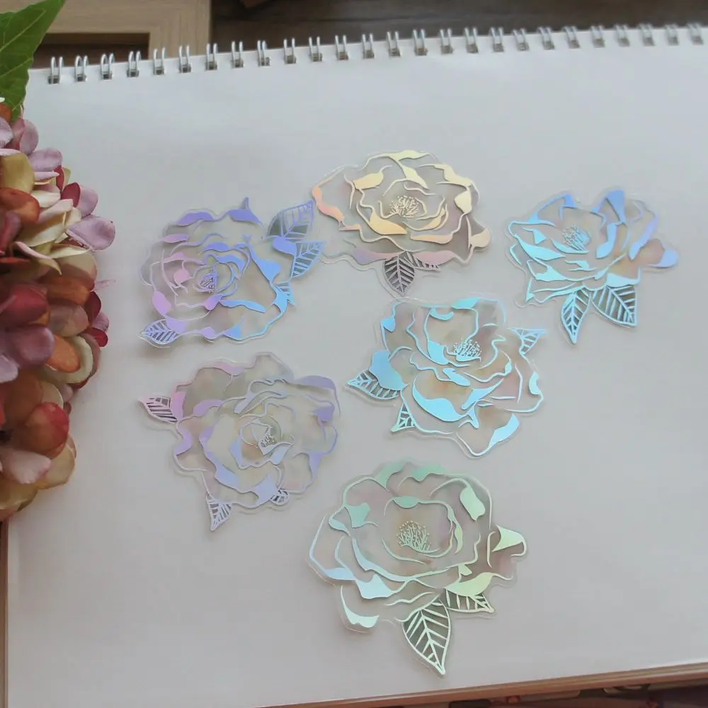 18 шт. Прозрачные лазерные наклейки из ПВХ