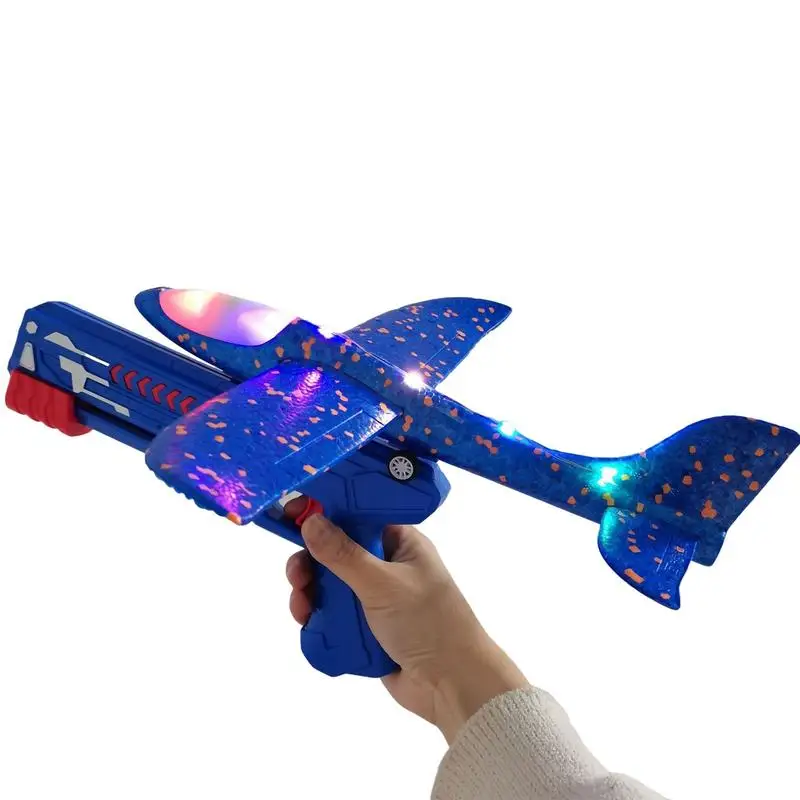 

Throwing Foam Plane With Launcher Lightweight Glider Catapult Foam Airplane Toy Easy To Use Foam Catapult Aircraft Children's