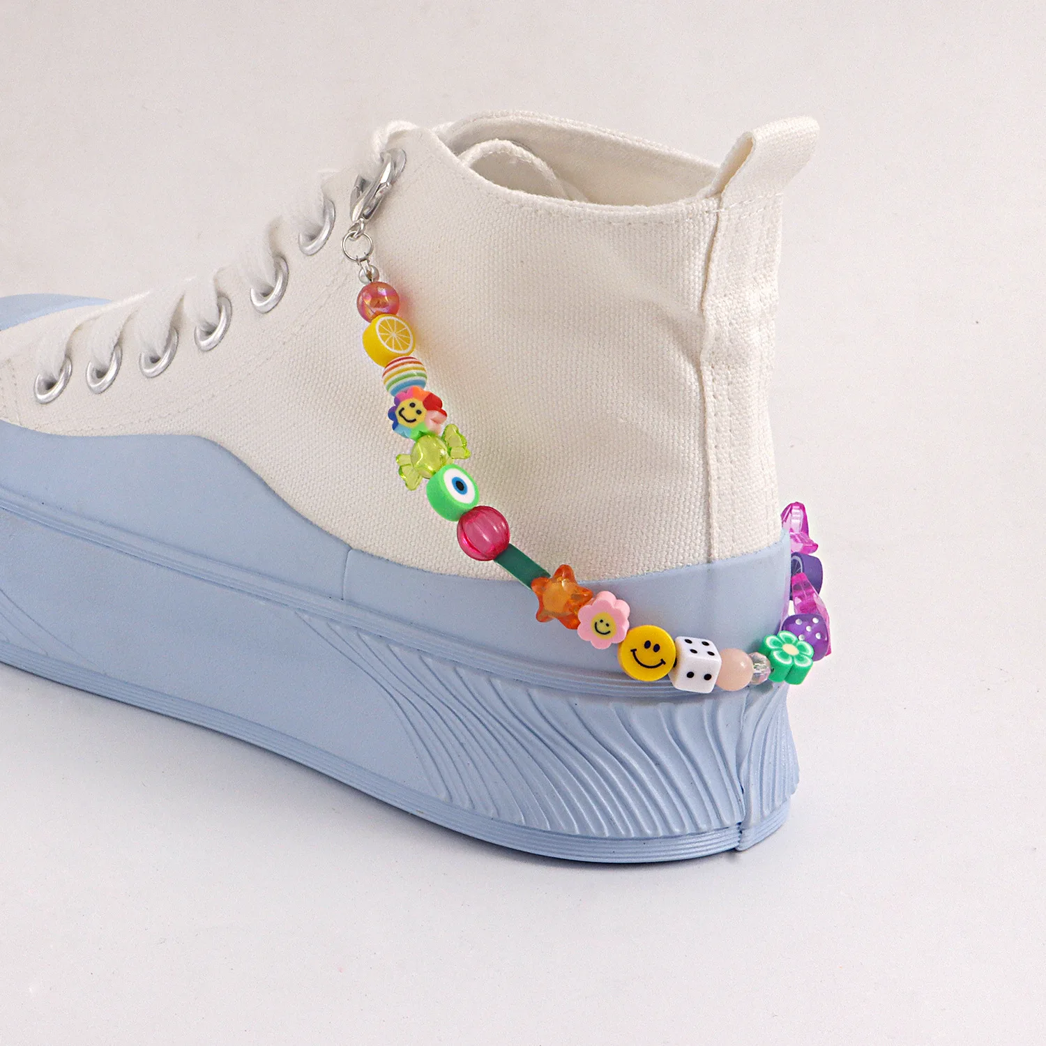 

Candy Colors Shoe Chains Charms Anklets for Women Girls Candy Bead Fruit Shoes Accessories Chain Birthday Jewelry Gifts
