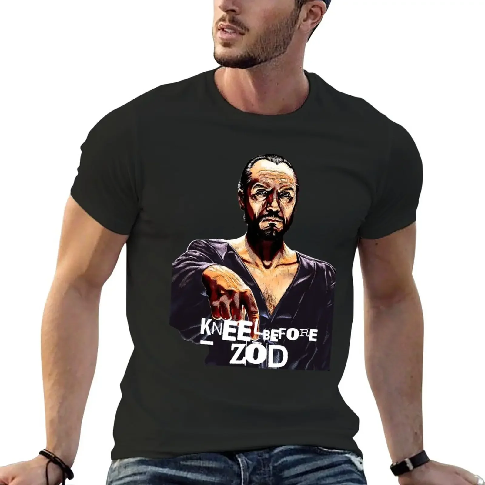 Новинка футболка Kneel Before Zod летние топы Мужская workou