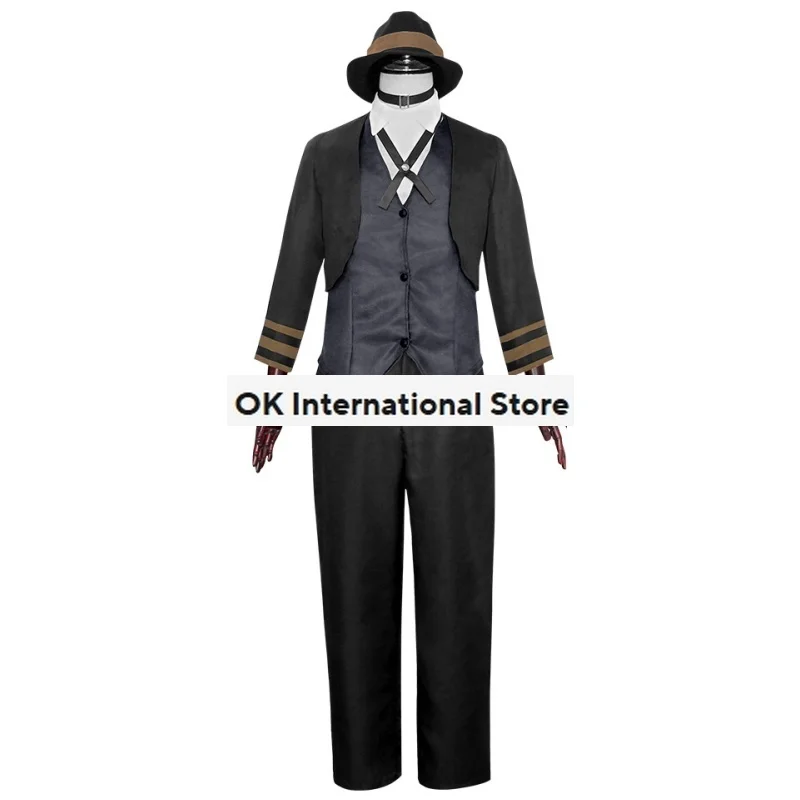 Аниме бродячие псы накахара чуя костюмы для косплея куртка полный комплект с
