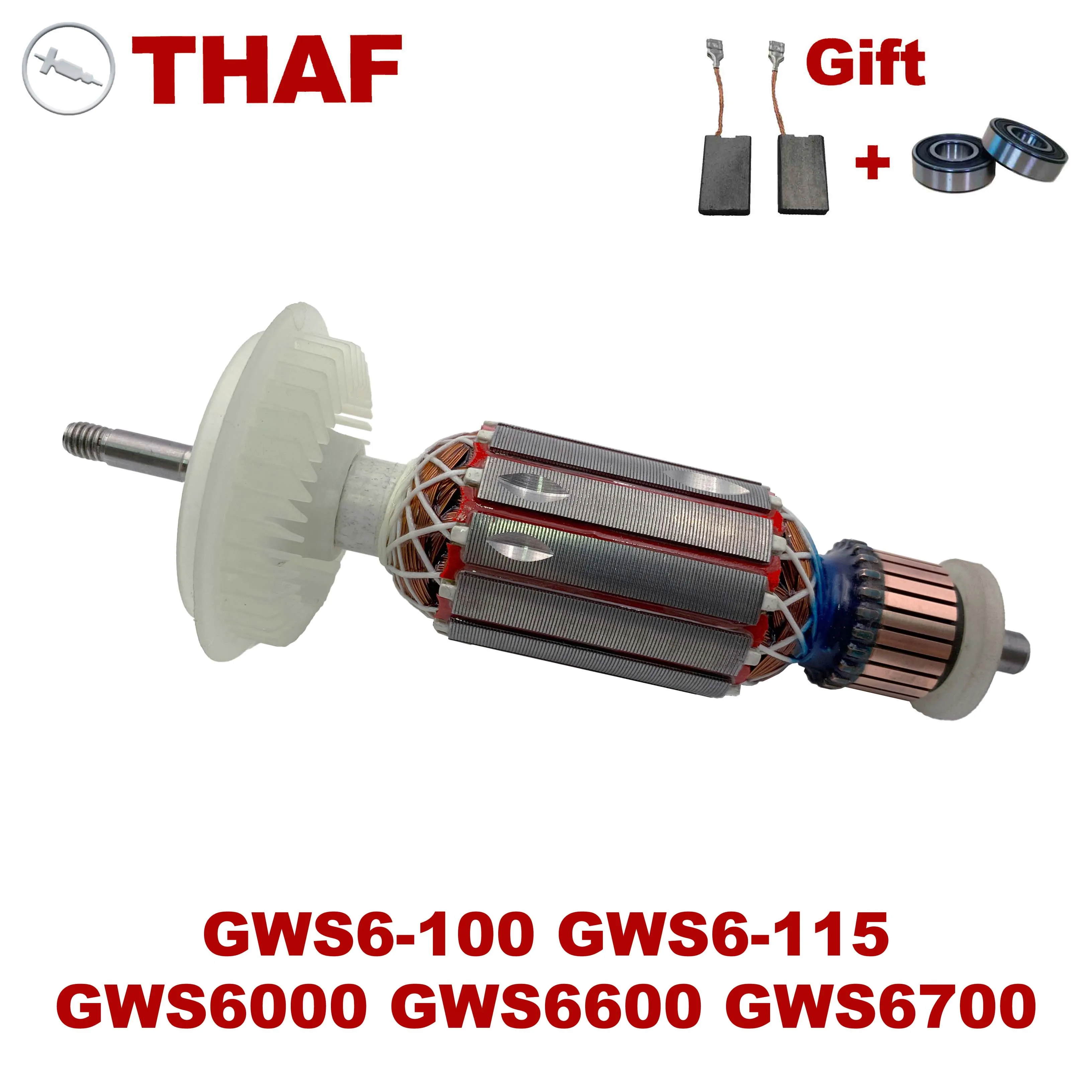 AC220V-240V Якорь ротор статор замена для BOSCH УГЛОВАЯ ШЛИФМАШИНА GWS6-100 GWS6-115 GWS6-125 GWS6000 GWS6600 GWS6700