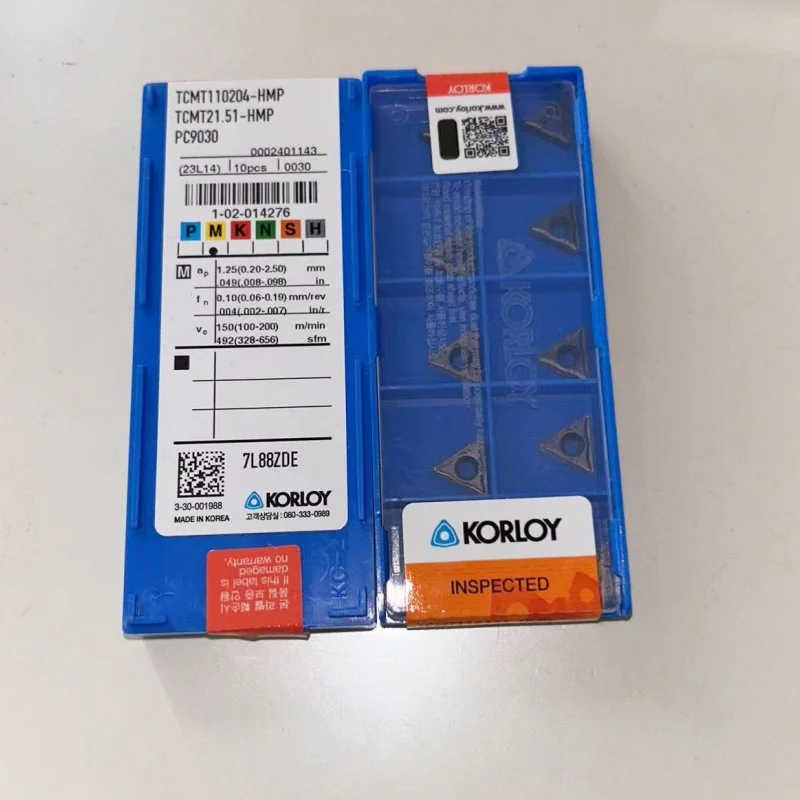 KORLOY TCMT110204-HMP NC3030 NC3020 PC9030 токарный инструмент лезвие карбидные вставки режущие