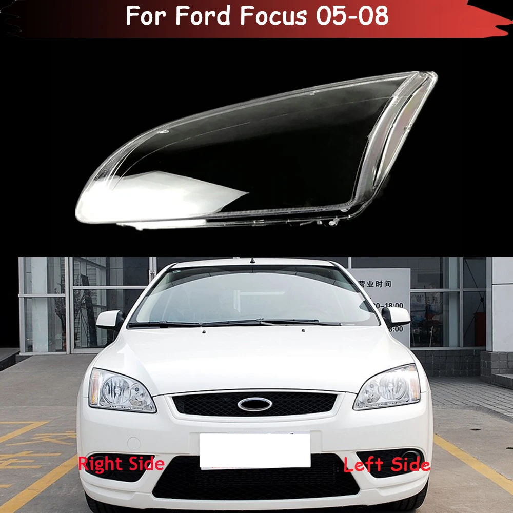 

Car Front Headlight Shell Lamp Shade Transparent Cover For Ford Focus 2005 2006 2007 2008 Headlight Glass Headlamp Lens Cover
