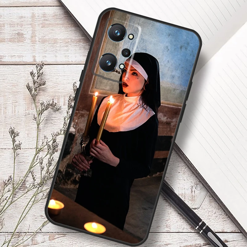 Фото Чехол Girl Sister Style Nun Sexy для Realme 14 13 10 11 12 Pro Plus GT 7 Pro 6 5 GT 6T C67 C61 C55 C53 C51 C21Y C25S C75 №4