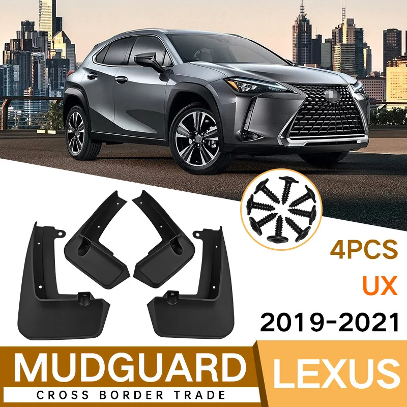 

Mud Flaps For Lexus UX UX200 UX250h 2019 2020 2021 Splash Guards Fender MudFlaps Front Rear Mudguards Car Accessories