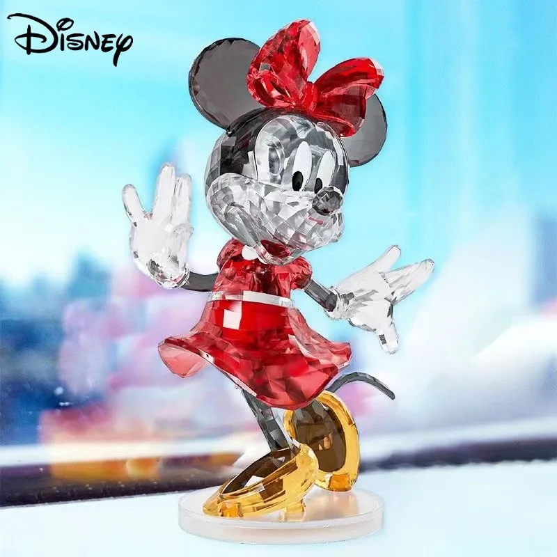 

New Disney Mickey Mouse Crystal Building Block Cartoon Diy Model Minnie Donald Building Brick Doll Decorative Toy Children Gift