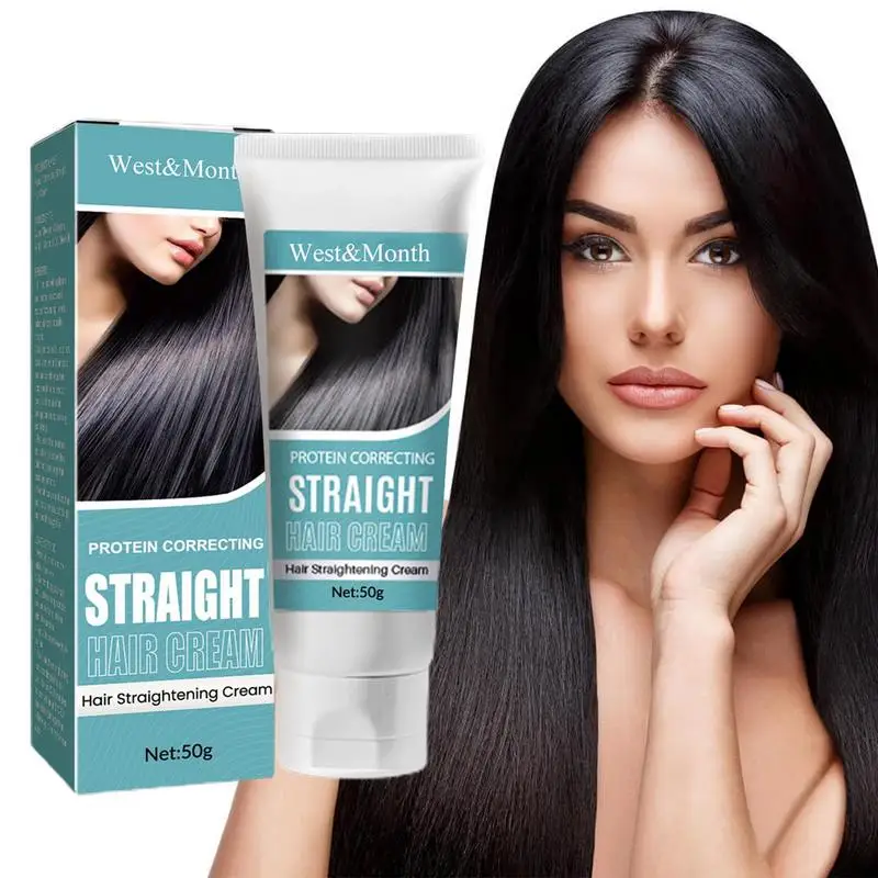 

Hair Straightener Cream Fast Smoothing Curly Hair Care Protein Correction Cream Professional Hair Damaged Repair Hair Relaxers