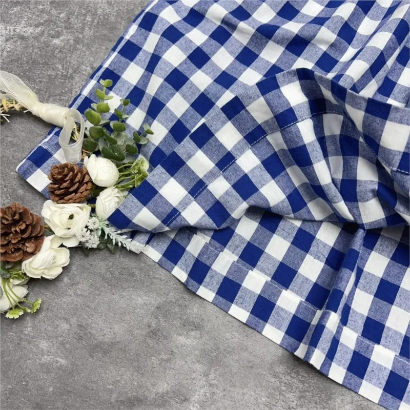 Johnature 2025 японские клетчатые юбки весна-лето ретро свободные повседневные длинные