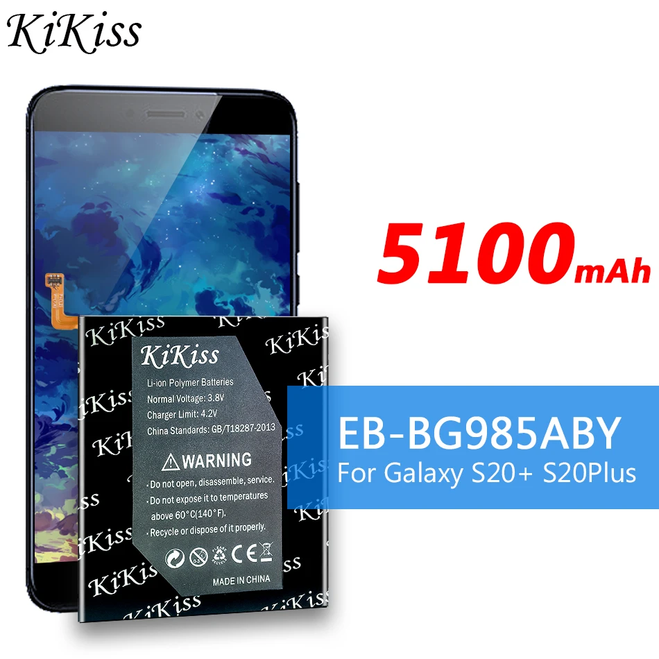 

5100mAh Battery EB-BG985ABY For Samsung Galaxy S20+ S20 PLUS S20Plus G985 G986 Replacement Mobile Phone Battery + Free Tools