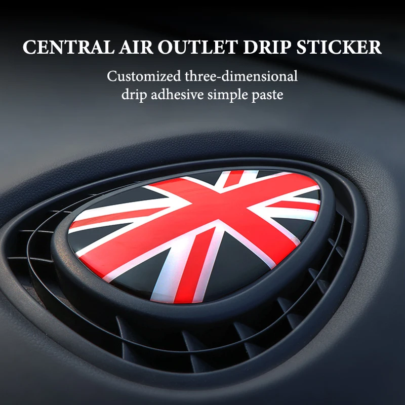 

Center Air Outlet Protect Sticker Decal 3D Drop Glue Air Outlet Decorative Shell Sticker For Mini Cooper F54 F55 F56 Clubman