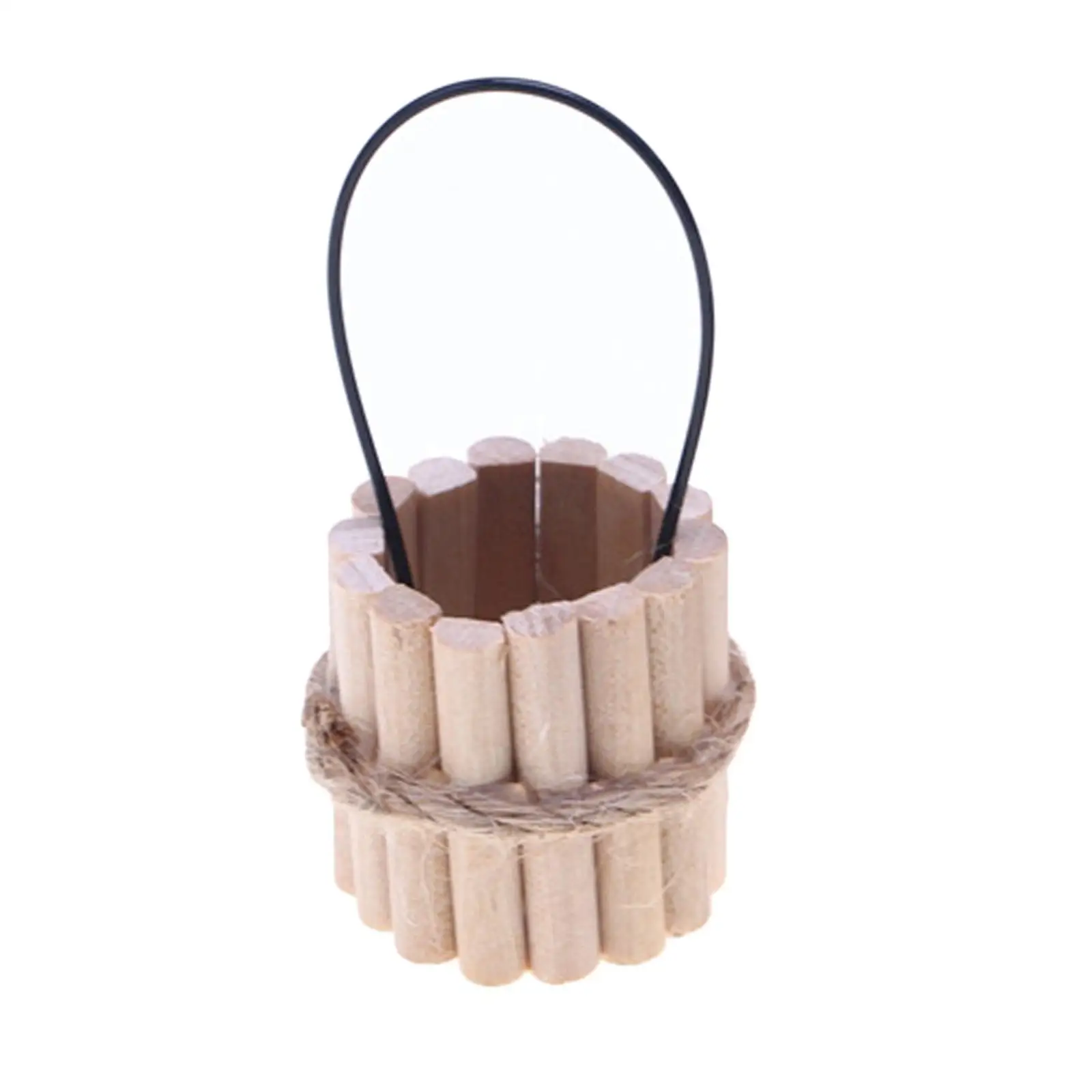 

Dollhouse Wooden Buckets Ornaments DIY Projects Children Toy for Girls