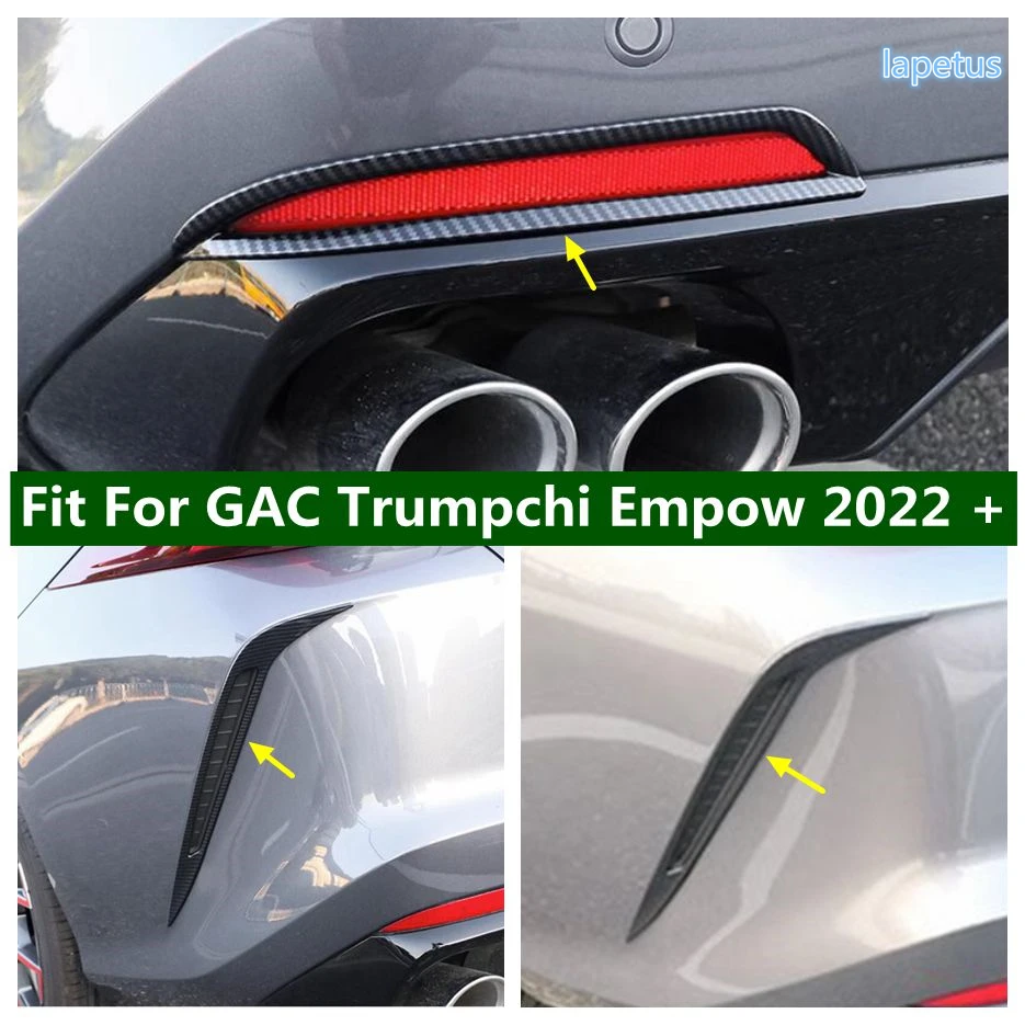 

Rear Tail Bumper Fog Lights Lamp Wind Air Knife Blade Decor Cover Trim For GAC Trumpchi Empow 2022 2023 Car Exterior Accessories