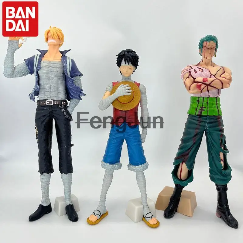 

Anime One Piece Roronoa Zoro Monkey D Luffy Sanji Seriously Injured Action Figures Model Ornaments Statue Toy For Children