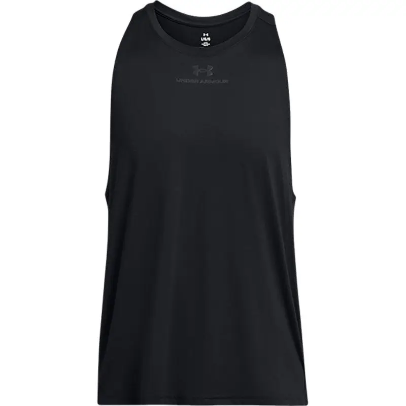 Спортивная майка Under Armour 1382802-001 черная, дышащая, свободного кроя, для фитнеса, без рукавов, влагоотводящая, модель 2026 года (art.: 3920db0b04ea1) - 3920db0b04ea1