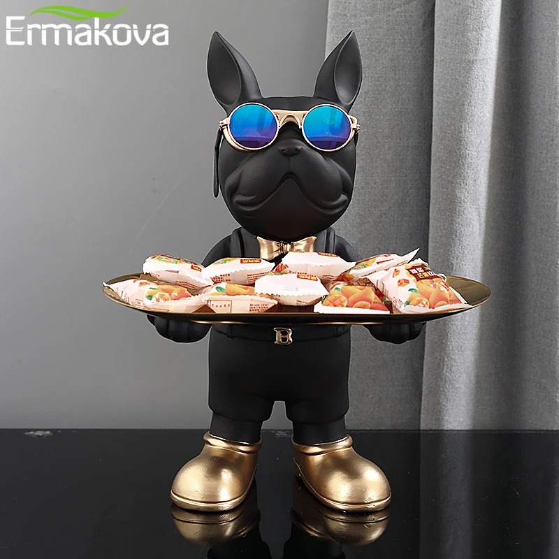 Фигурки животных бульдога коробка для хранения украшения стола модель собаки