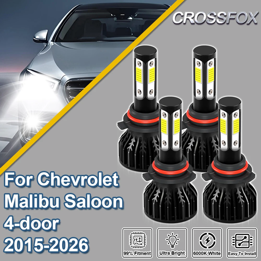 

Комплект светодиодных ламп для фар автомобиля 40000 лм, 9005 HB3, для Chevrolet Malibu Saloon 4-дверный 2015-2026