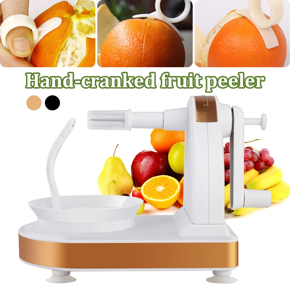 

Apple Peeler Multifunction Rotary Fruit Peeler Manual Peeling Machine with Orange Citrus Peeler Fruit Slicer Kitchen Tool