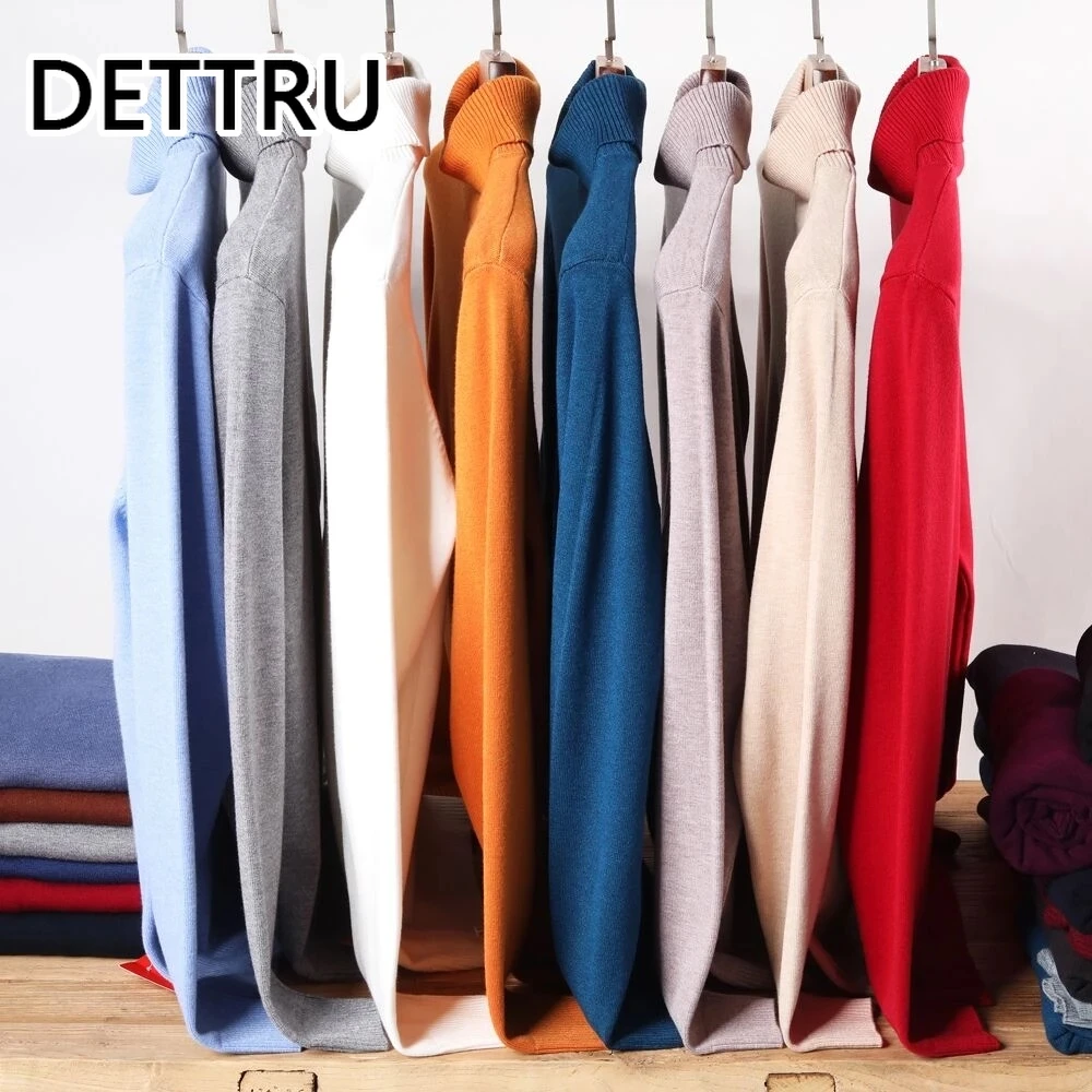 Мужская теплая водолазка повседневный удобный пуловер плотный свитер для осени