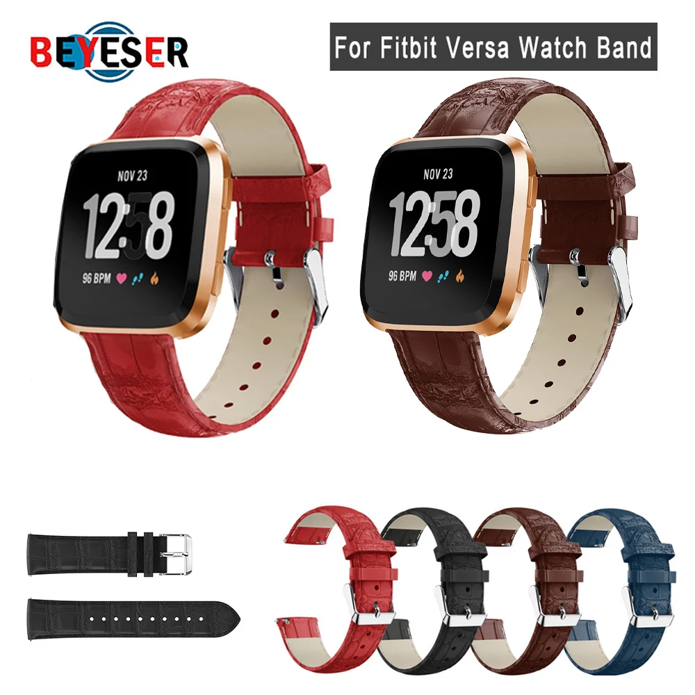 

Replacement Watch Bands Leather Wrist Strap Bracelet for Fitbit Versa Versa 2 Lite Smartwatch Wristband New Arrival Watchband