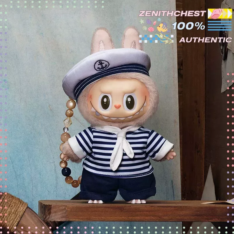 Фото POPMART The Flying LABUBU Sailor Captain Mermaid: Мягкий виниловый брелок-подвеска с ярким тематическим дизайном, стильный повседневный аксессуар, привлекающий внимание №4