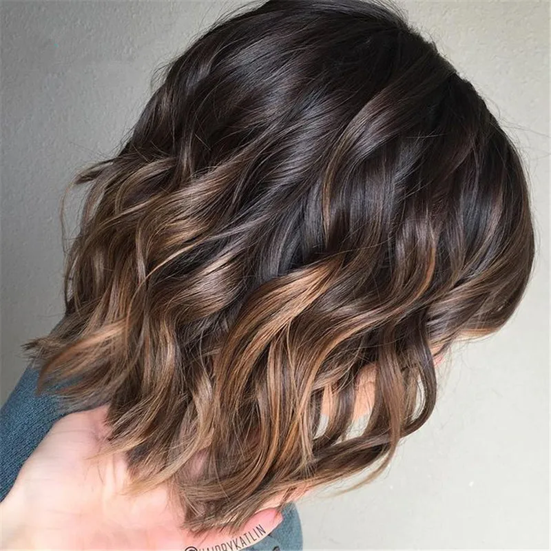 Натуральные человеческие волосы на сетке фронтальный парик черные шоколадные