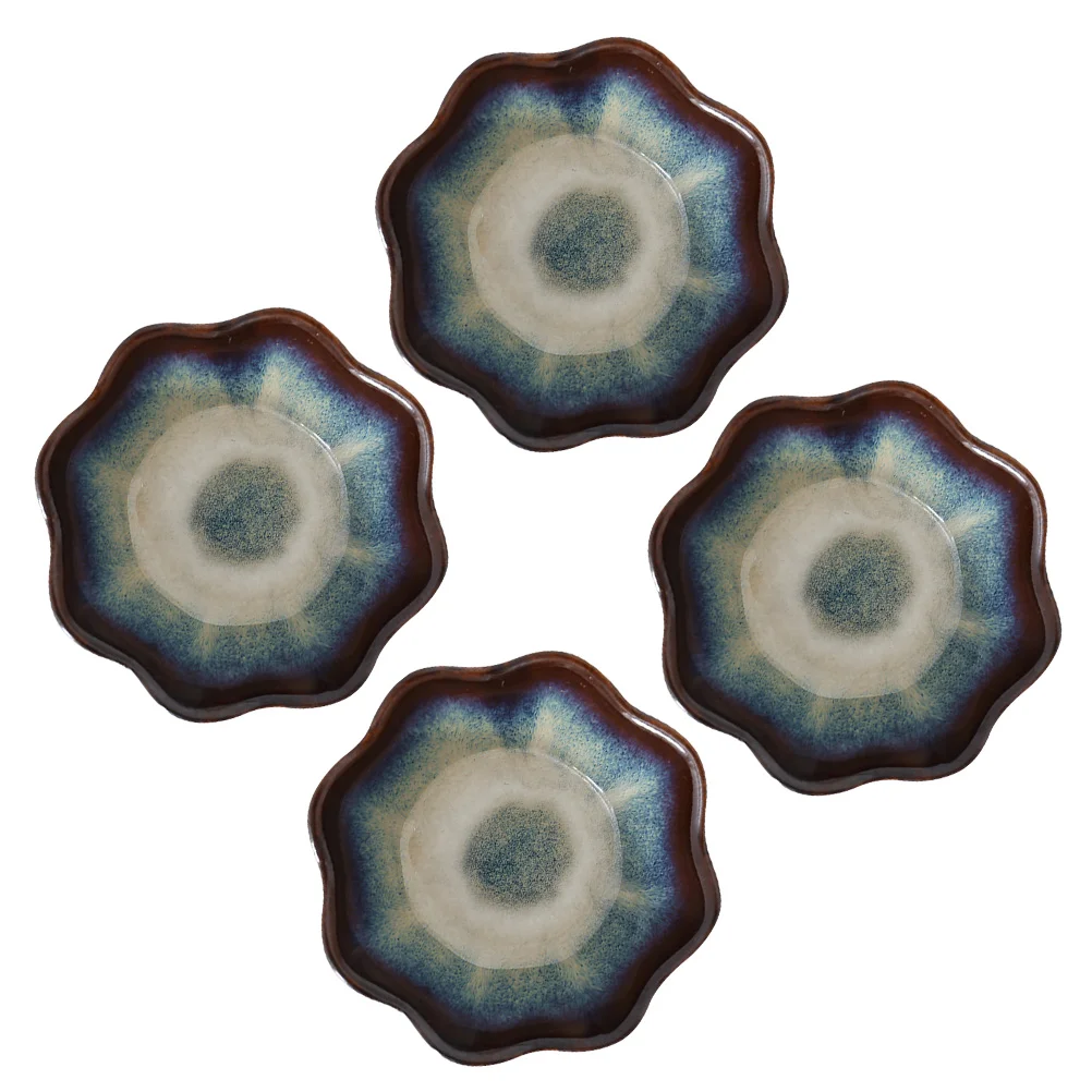 

4pcs Reusable Lightweight Durable Seasoning Plate Seasoning Dishes for Family Friends Co-worker