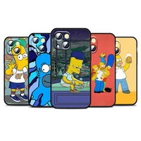 the simpsons daily funny for apple iphone 13 12 11 pro mini xs max xr x 7 8 6 5s plus silicone soft black phone case