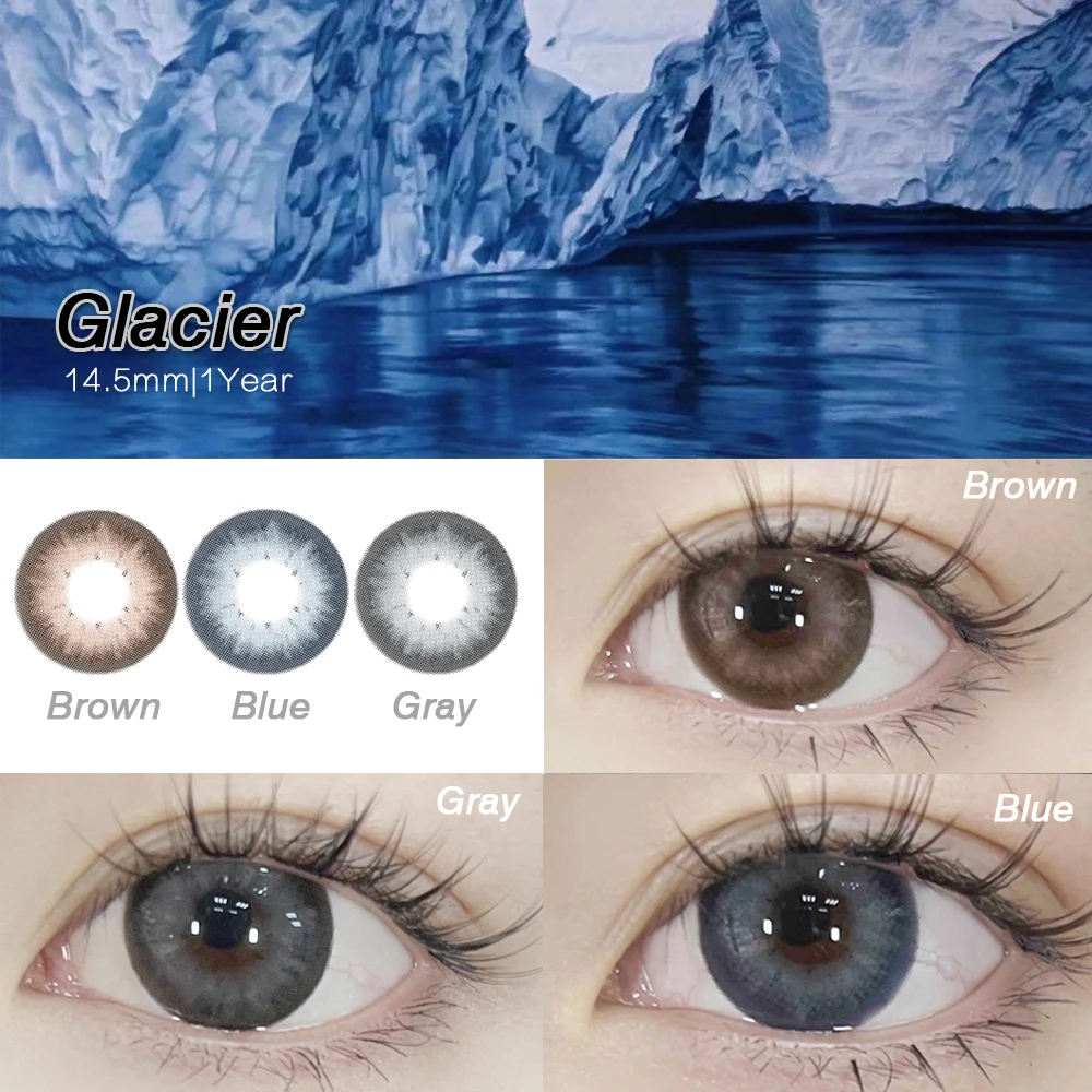 

KSSEYE 2022 Новое поступление цветные контактные линзы ледника Красивая ученическая ежегодная косметика для глаз для женщин цветной макияж