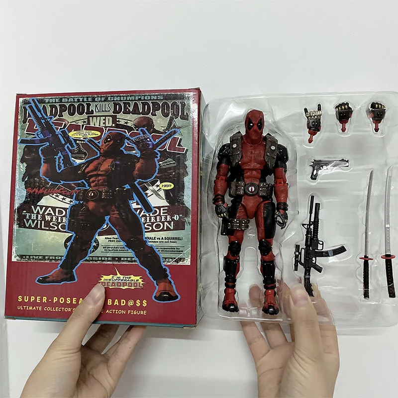Фигурка Yamaguchi Revolution Tech Deadpool Ultimate X-Men Коллекционная Модель Супергероя 8 Дюймов ПВХ