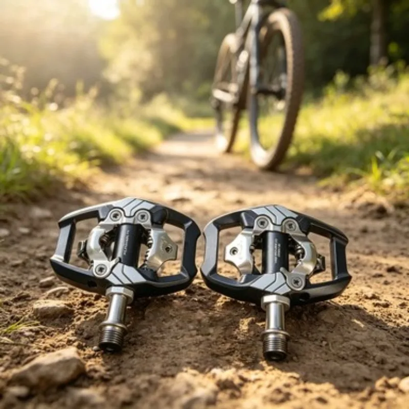Фото Велопедали SHIMANO XTR PD-M9100 MTB с креплениями SM-SH51/SH56, самоблокирующиеся педали для горного велосипеда №2