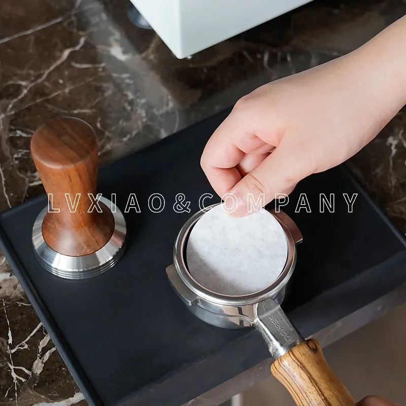 

100 Pcs/box Coffee Filter Coffee Machine Handle Secondary Water Separation Filter Special Filter Paper 58mm Universal