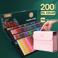 200180150120724824colors oilwater color pencil with storange bag artistic color sketch wood pencils set school supplies