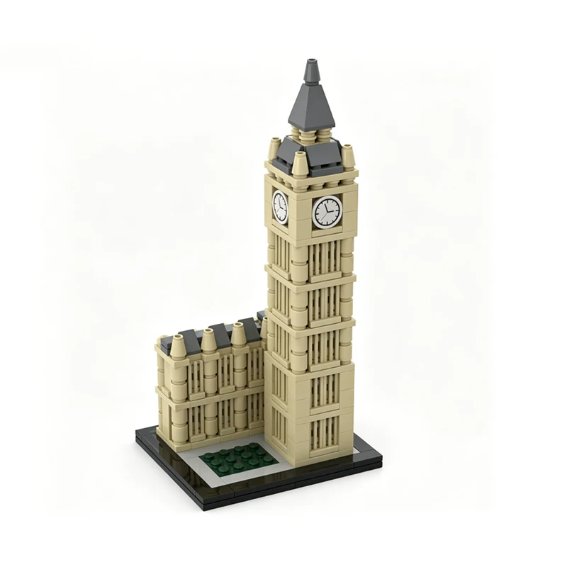 Изысканный новый конструктор MOC в виде Биг Бен, технические модули, модель из кирпичиков, подарок на Рождество, набор для самостоятельной сборки. (art.: 3920da1ef9b13) - 3920da1ef9b13