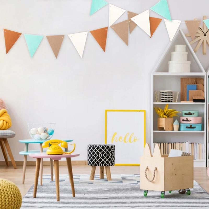 Детский Треугольный Баннер В Скандинавском Стиле 8 2 Фута Подвесная Фетровая