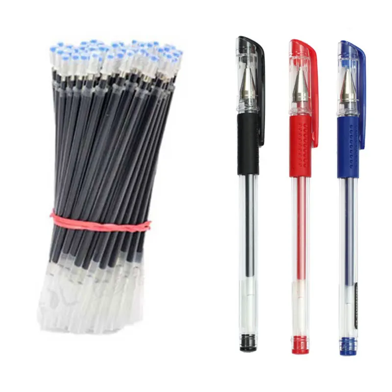 

Work Gel Pen Set School supplies Black Blue Red ink Color 0.5mm Ballpoint pen Students School Office Stationery