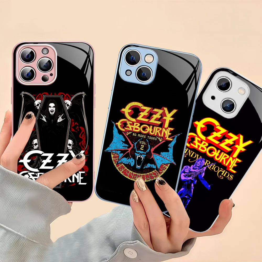 Rock Band O-Ozzy O-Osbourne Phone Case For iPhone 14 13 12 Mini 11 Pro XS Max X XR Plus Tempered Glass Cover