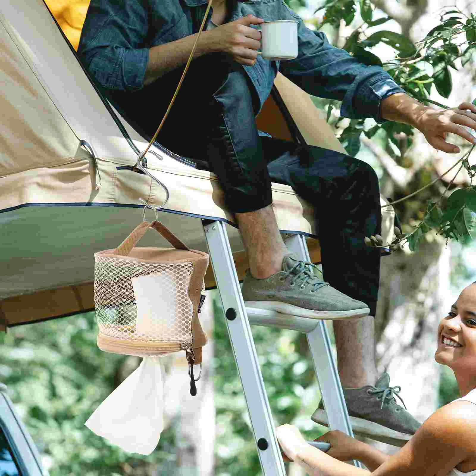 

Roll Paper Hanging Bag Hanging Toilet Paper Holder Outdoor Paper Holder Paper Bag