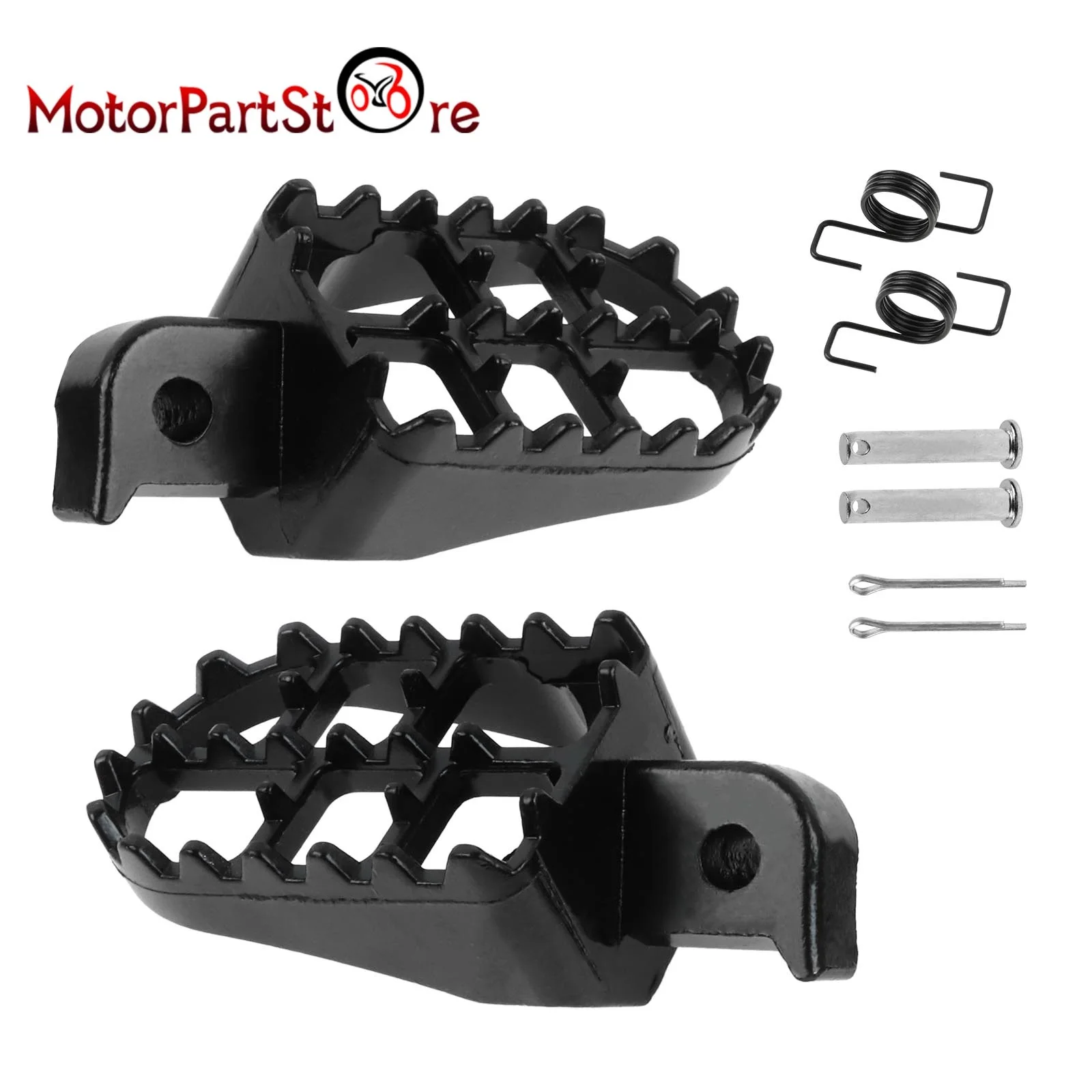 

Footpegs Foot Pegs Footrest Foot Rest for Honda CRF XR 50 70 80 100 Kawasaki KLR650 Yamaha PW50 PW80 TW200 TTR 50 90