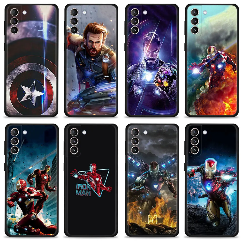

Iron Man Marvel Avengers For Samsung Galaxy S7 S22 Ultra 5G S9 S21 Plus S10e S8 S20 FE 2022 S10 Phone Coque Soft Casing