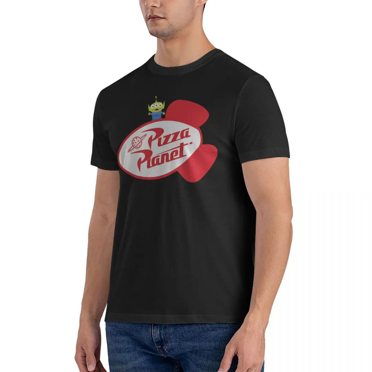 Футболка мужская с круглым вырезом винтажная рубашка из чистого хлопка принтом