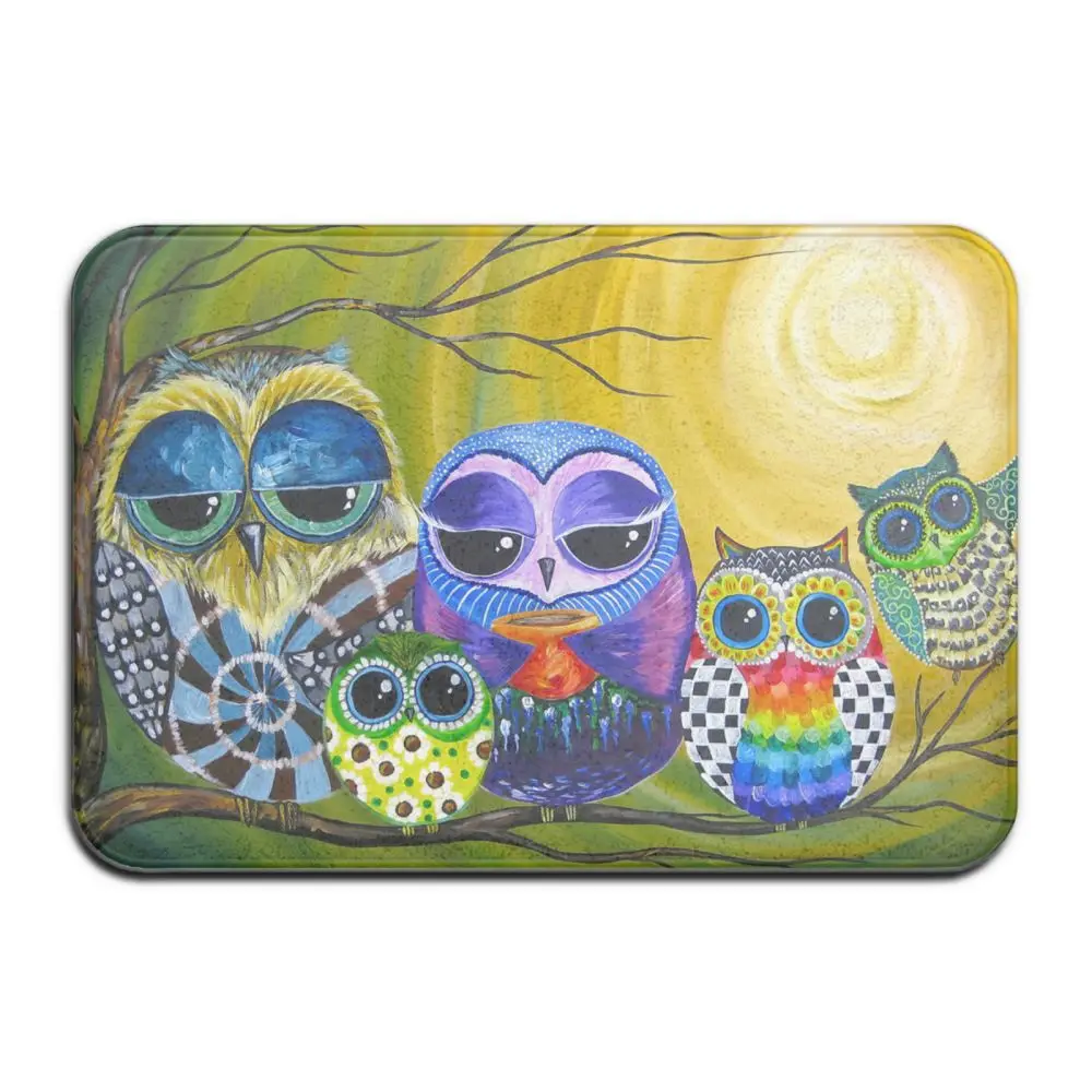 

Придверный коврик с рисунком совы, коврик для ванной, коврик для кухни, напольный коврик, маленький коврик, Придверный коврик, коврик для вхо...