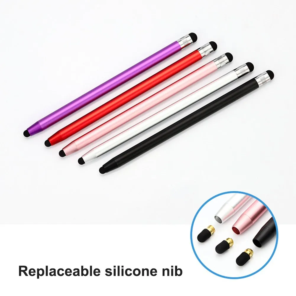 

2023 Stylus Pen for Touch Screens 2 in 1 Rubber Tips Capacitive Stylus Pencil for Huawei/Apple/Xiaomi/Samsung Phones And Tablets