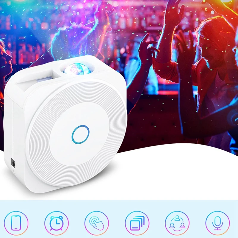 

Проектор Галактический Туманность/движущаяся океанская волна, звездное небо, Wi-Fi ночной Светильник для декора комнаты, освещение для домаш...