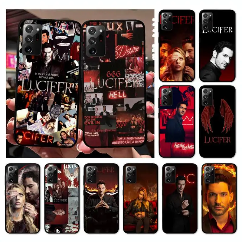 

American TV Degenerate angel Lucifer Phone Case for Samsung Note 20 Ultra 10 pro lite plus 9 8 5 4 3 M 30s 11 51 31 31s 20 A7