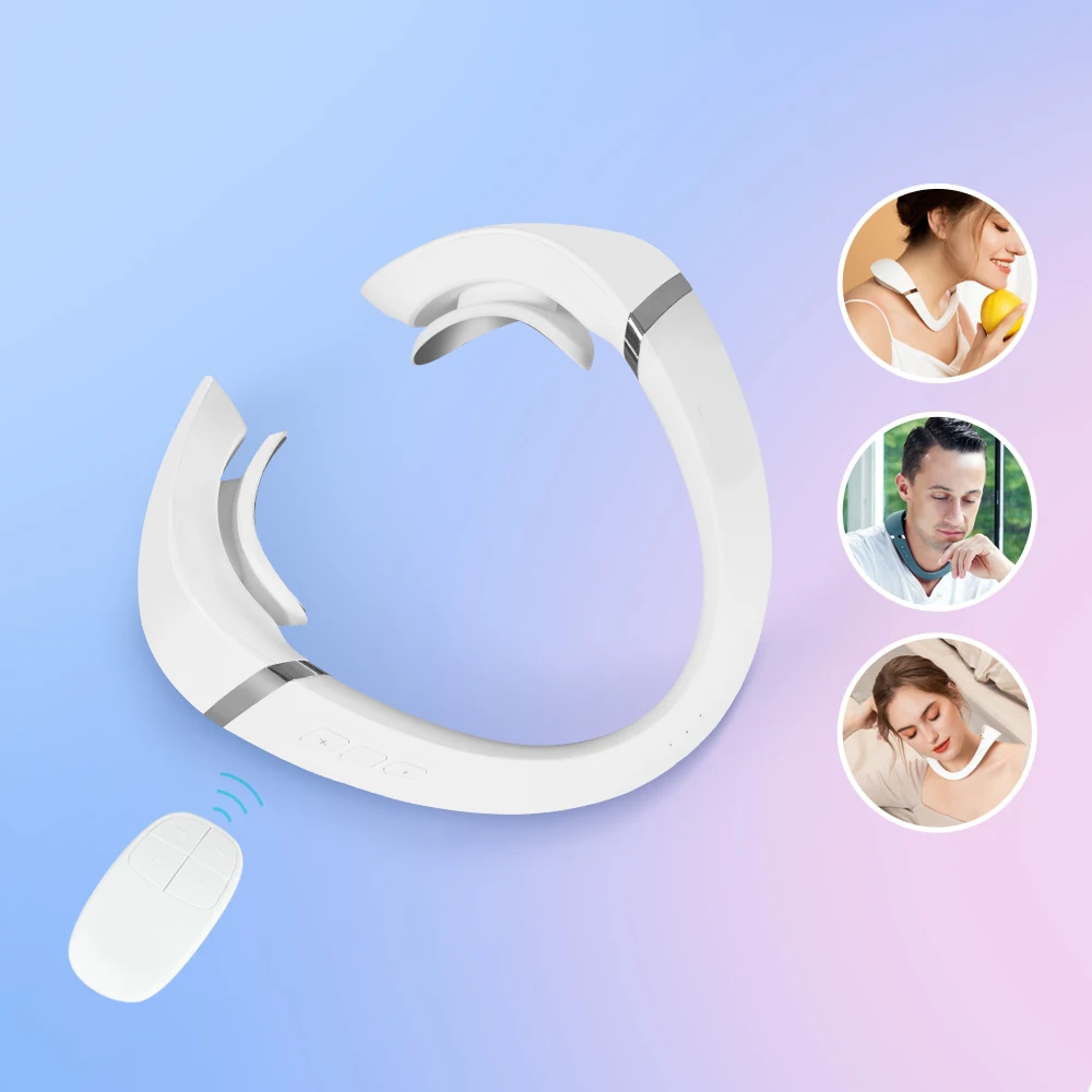 

Электрический импульсный массажер для шеи, беспроводной аппарат для снятия боли в мышцах шеи и глубоких тканей, для расслабления шеи, забот...