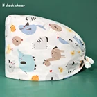 Женские шапки унисекс из 100% хлопка, с принтом