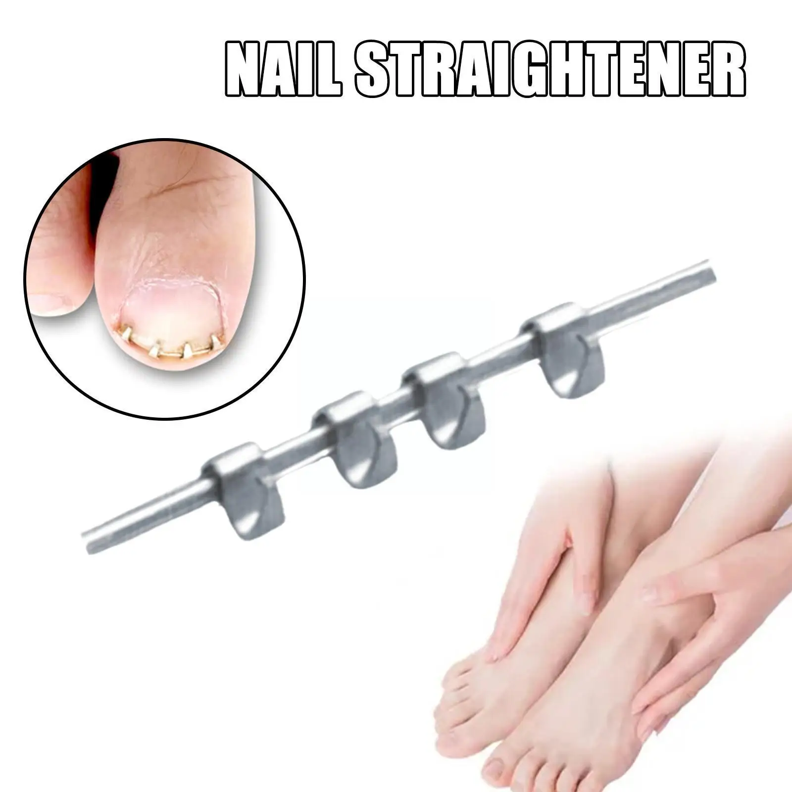 

1pc Ingrown Toe Nail Correction Wire Fixer Treatment Paronychia Tool Toenails Corrector Recover Pedicure Reusable M9d6